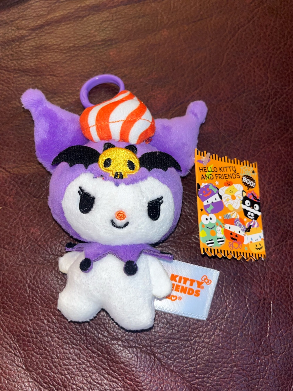Sanrio Hello Kitty and Friends Kuromi Halloween Plush Keychain NEW NWT